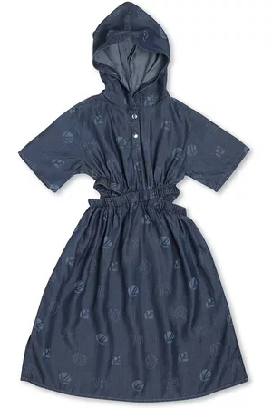 Pepe Jeans Girls Blue Printed Dress