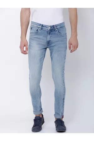 LocoMotive Men Blue Slim Fit Mid-Rise Clean Look Stretchable Jeans