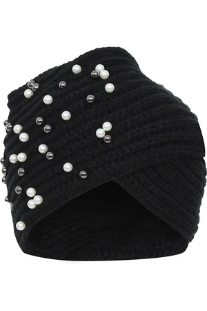 FabSeasons Women Black Embellished Skull Cap