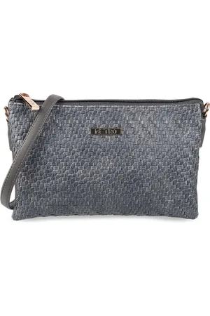 Metro Grey PU Swagger Sling Bag