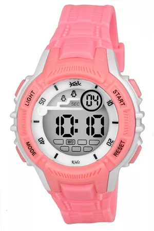 Kool Unisex Kids Grey Printed Dial & Pink Straps Digital Watch KK 260 PK