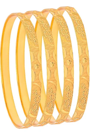 Shivansh Set of 4 Gold-Plated Bangles