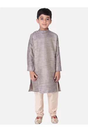 TABARD Boys Blue & Beige Kurta