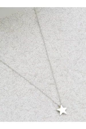 Joker & Witch Silver-Plated Star-Shaped Pendant With Chain
