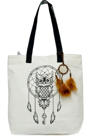 The House of Tara White Printed Tote Bag