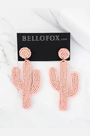 Bellofox Peach Quirky Drop Earrings