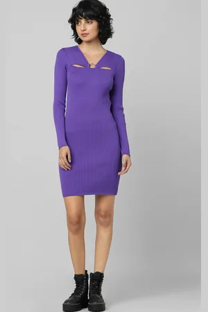 ONLY Purple Bodycon Dress