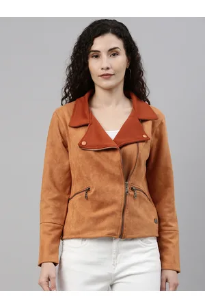 Campus Women Brown Windcheater Outdoor Tailored Jacket