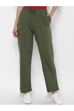 Buy ALLEN SOLLY Stripes Viscose Regular Fit Women's Casual Pants | Shoppers  Stop