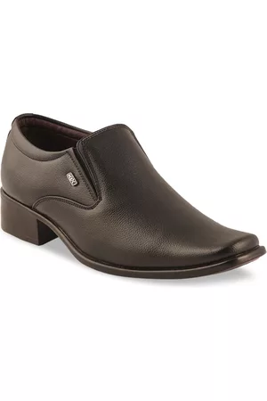 ID Men Black Slip On Formal Shoes