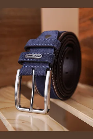 Red Tape Men Blue Leather Belt