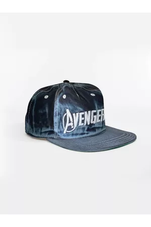 BONKIDS Boys Blue & White Avengers Embroidered Snapback Cap