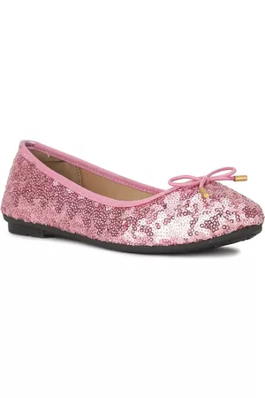 Bubblegummers Girls Pink Embellished Party Ballerinas