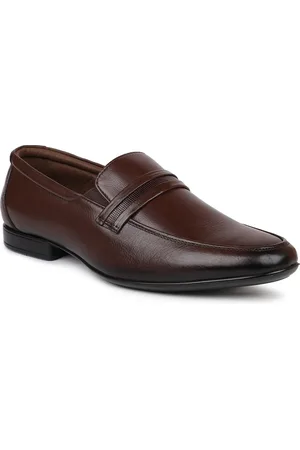 Inc 5 Men Brown Solid Formal Slip-On Shoes