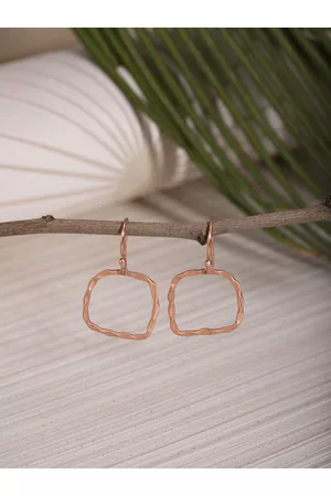 Berserk Rose Gold Square Drop Earrings