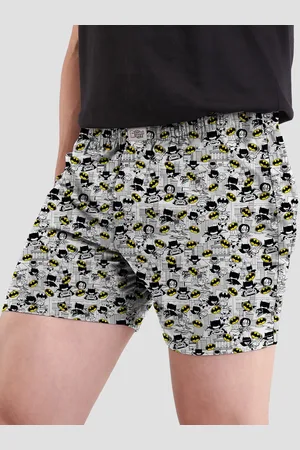 The Souled Store Men White & Black Batman Printed Boxers Batman: Chibi