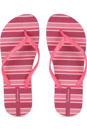 Ipanema Women Pink Striped Thong Flip-Flops