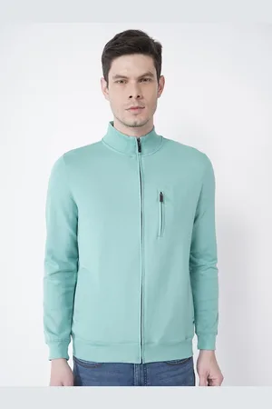 Men sea green solid sweatshirt s11 new arrivals