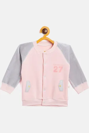 Camey Kids Pink Colourblocked Sweatshirt