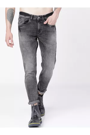Highlander Men Grey Tapered Fit Jeans