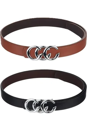 Kastner Women Set Of 2 Brown Solid Belts