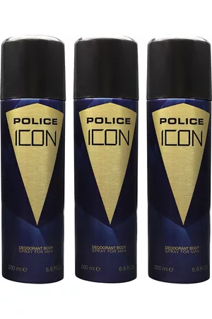 Police Men Set of 3 Icon Deodorant Body Spray - 200 ml Each