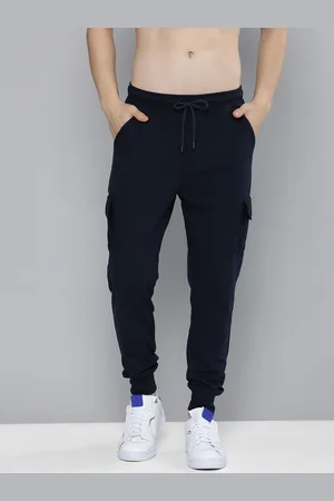 HARVARD Men Navy Blue Solid Regular Fit Joggers