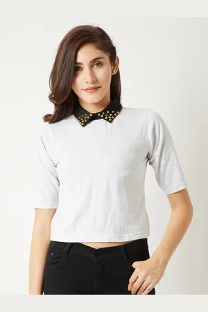 Miss Chase Women Off-White Solid Top