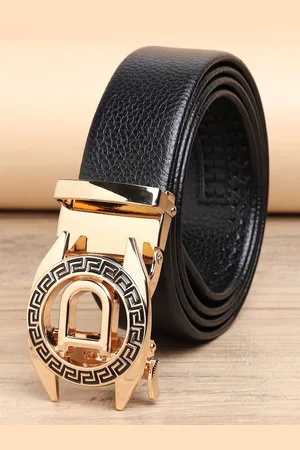 ZORO Men Black Autlock Buckle Belt