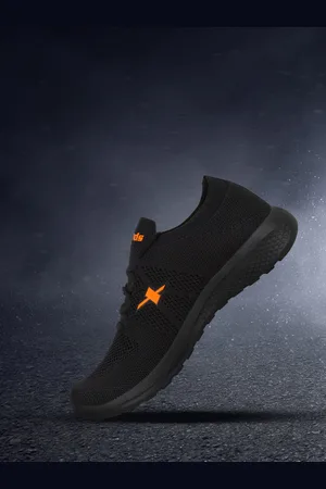 Sparx Men SM-679 Black Mesh Running Non-Marking Shoes