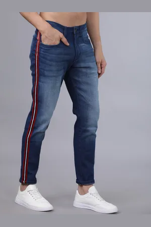 Highlander Men Blue Tapered Fit Mid-Rise Clean Look Stretchable Jeans