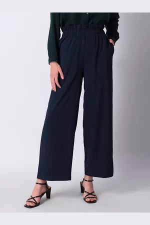 FabAlley Women Navy Blue Palazzos