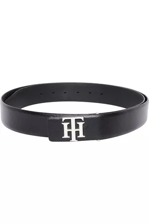 Tommy Hilfiger Men Black Solid Leather Belt