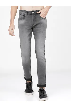 Ketch Men Grey Slim Fit Heavy Fade Stretchable Jeans