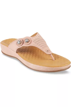 All Things Mochi Women Pink Embellished Sandals