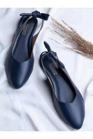 Shoetopia Women Blue Solid Ballerinas