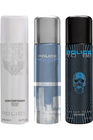 Police Men Set of Light Blue, Contemporary & To Be Deodorants