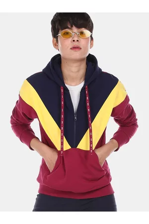 U.S. Polo Assn. U S Polo Assn Women Red Colourblocked Sweatshirt