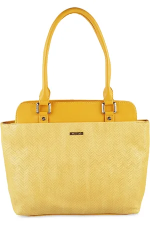 Metro Yellow Solid Handheld Bag