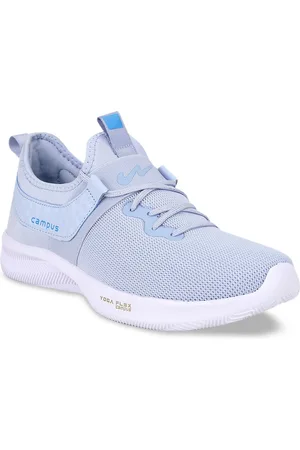 Campus Women Blue Mesh Running Shoes