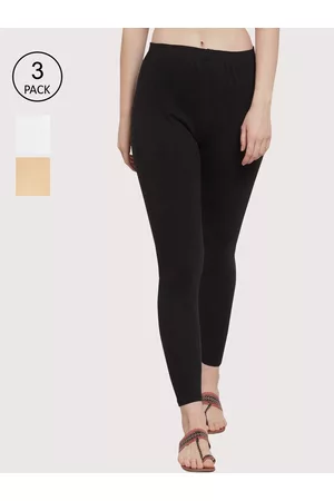 GRACIT Women Pack of 3 Solid Ankle-Length Leggings