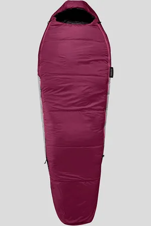DECATHLON Magenta & Grey Trek 500 5C Mummy Pairable Sleeping Bag