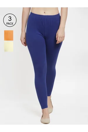 Jinfo Women Pack Of 3 Solid Ankle-Length Leggings
