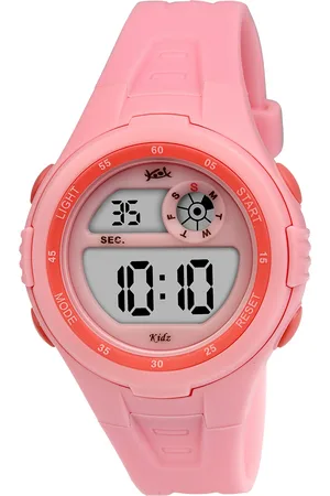 Kool Unisex Kids Grey Dial & Pink Straps Digital Watch KK 259 PK