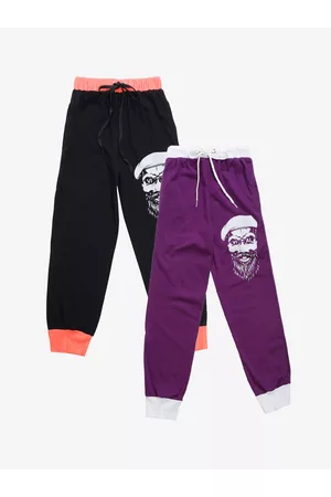 VIMAL JONNEY Kids Pack Of 2 Solid Joggers
