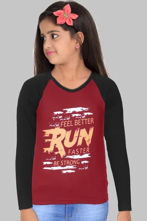 Fleximaa Kids Multicoloured Printed V-Neck Applique Running T-shirt