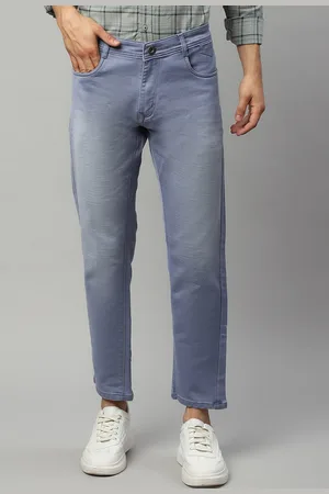 Rodamo Men Blue Slim Fit Mildly Distressed Light Fade Stretchable Jeans