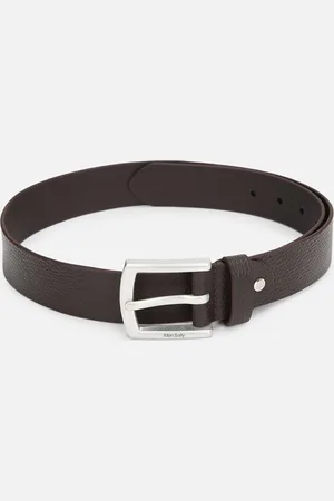 Allen Solly Men Brown Textured Leather Formal Belt