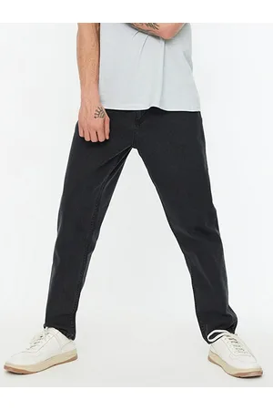 Trendyol Men Black Pure Cotton Relaxed Fit Jeans