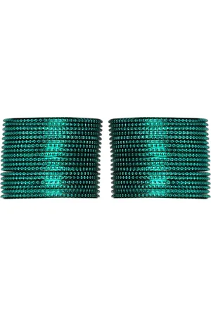 Arendelle Set Of 36 Green Bangles
